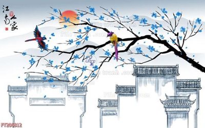 File ảnh gốc File in tranh tường 3D FT206812 không vỡ nét