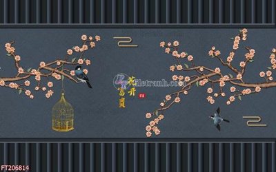 File in trần File in tranh tường 3D FT206814 (bản gốc) phong cảnh