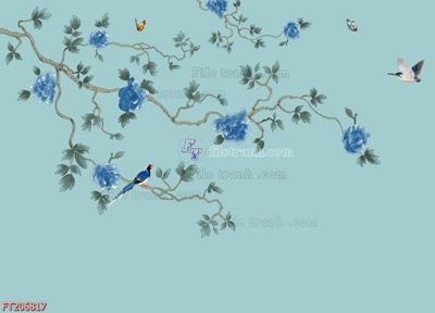 File in trần File in tranh tường 3D FT206817 (bản gốc) bầu trời