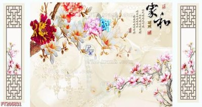 Tải file tranh gốc File in tranh tường 3D FT206831 chất lượng cao