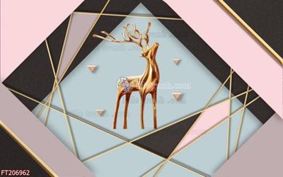 File tranh File in tranh tường 3D FT206962 (gốc) chủ đề động vật