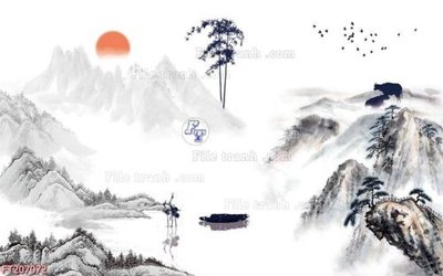 File tranh File in tranh tường 3D FT207072 (ảnh gốc) độc quyền