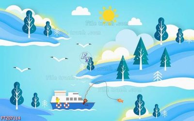 File gốc in mica File in tranh tường 3D FT207114 chất lượng