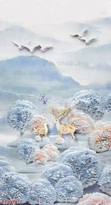 Tải file gốc File in tranh tường 3D FT207217 (bản PSD) còn layer