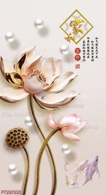 File tranh File in tranh tường 3D FT207225 (bản gốc) in lụa 5D
