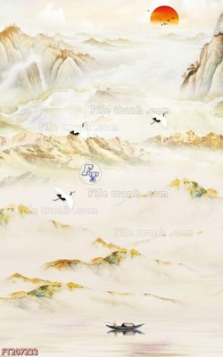 File gốc File in tranh tường 3D FT207233 (in lụa) chi tiết cao