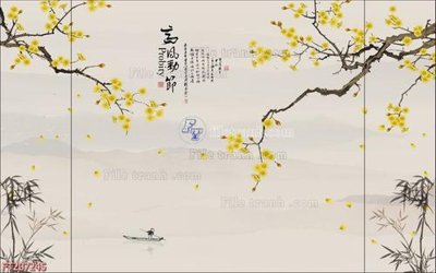 File tranh File in tranh tường 3D FT207245 (file gốc) chủ đề phong thủy