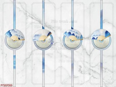 File tranh File in tranh tường 3D FT207300 (bản gốc) in lụa 5D