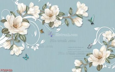 File in trần File in tranh tường 3D FT207430 (bản gốc) phong cảnh