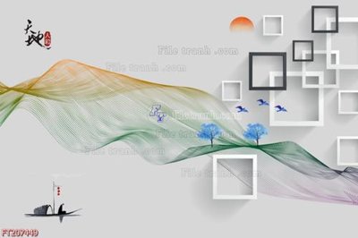 File in ấn cao cấp File in tranh tường 3D FT207449 (file gốc)