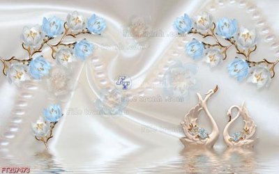 File in lụa File in tranh tường 3D FT207473 (hoa văn) File in tranh tường 3D FT207473
