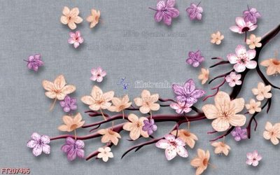 File tranh File in tranh tường 3D FT207496 (ảnh gốc) chi tiết rõ ràng