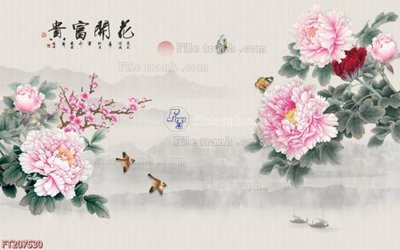 File in trần File in tranh tường 3D FT207530 (bản gốc) mây trời