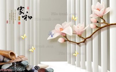 File ảnh File in tranh tường 3D FT207551 (gốc) cho trang trí nội thất