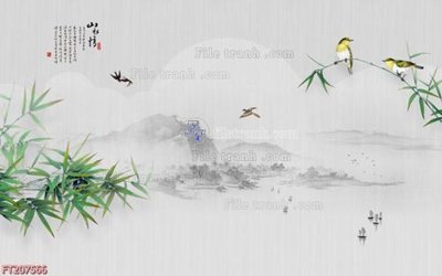 Ảnh gốc File in tranh tường 3D FT207566 (độ nét cao) in tráng gương