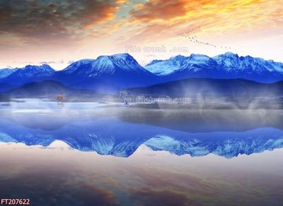 Tải file File in tranh tường 3D FT207622 (gốc) chủ đề phong thủy