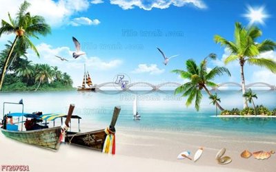 File in lụa File in tranh tường 3D FT207631 (chất lượng cao) File in tranh tường 3D FT207631