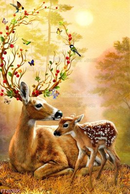 File in trần File in tranh tường 3D FT207695 (file gốc) xuyên sáng