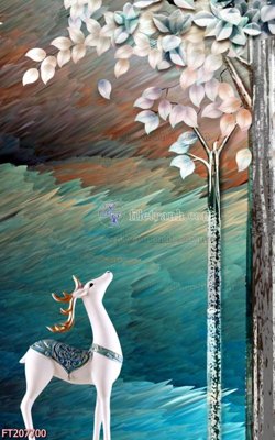 File gốc File in tranh tường 3D FT207700 (in mica) trang trí