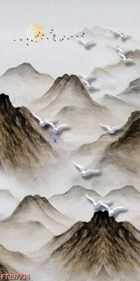 Tệp tin gốc File in tranh tường 3D FT207734 (dùng cho in ấn) chuyên nghiệp