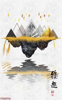 File gốc File in tranh tường 3D FT207742 (in lụa) họa tiết 3D