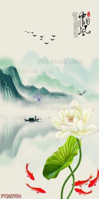 File gốc File in tranh tường 3D FT207754 (in tráng gương) hiện đại