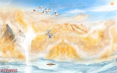 File gốc File in tranh tường 3D FT207825 (dành cho trang trí nội thất)