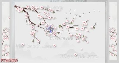 File in ấn File in tranh tường 3D FT207839 chuyên nghiệp