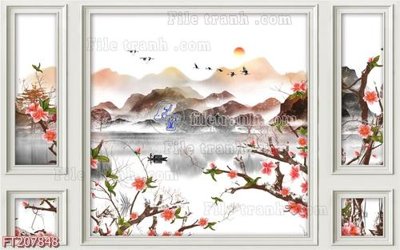 File PSD File in tranh tường 3D FT207848 (bản gốc) chất lượng nhất