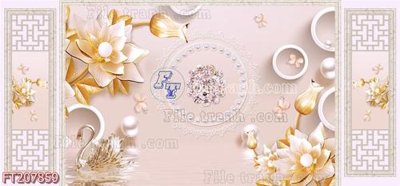 File gốc File in tranh tường 3D FT207859 (dành cho trang trí nội thất)