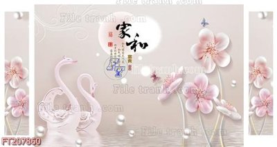 File in ấn File in tranh tường 3D FT207860 chuyên nghiệp