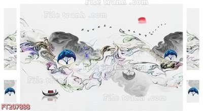 File gốc File in tranh tường 3D FT207888 (trang trí) phòng ngủ