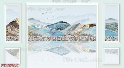 File tranh in mica File in tranh tường 3D FT207895 (độ phân giải cao)