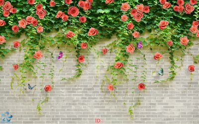 Hình ảnh file gốc File psd tường quán cà phê FT2079 cho in UV