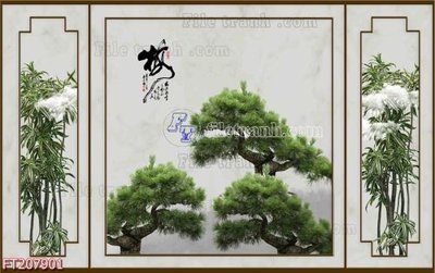 File gốc in ấn File in tranh tường 3D FT207901 chuẩn màu CMYK