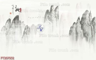 Ảnh gốc File in tranh tường 3D FT207932 (độ nét cao) in tráng gương