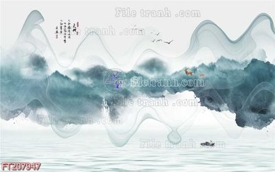 File tranh File in tranh tường 3D FT207947 (ảnh gốc) không bị mờ