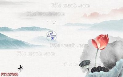 Tải file File in tranh tường 3D FT207960 (gốc) chủ đề phong thủy