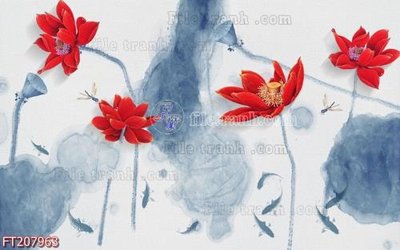 File tranh File in tranh tường 3D FT207963 (ảnh gốc) độc quyền