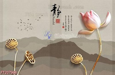 File ảnh File in tranh tường 3D FT207968 (gốc) trang trí khách sạn