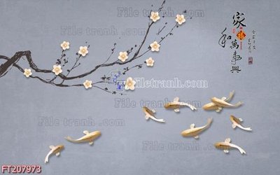 File tranh ảnh gốc File in tranh tường 3D FT207973 dùng cho in khổ lớn