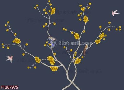 Tải file tranh gốc File in tranh tường 3D FT207975 chất lượng cao