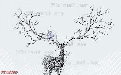 File tranh gốc File in tranh tường 3D FT208007 (sắc nét từng chi tiết)