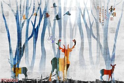 Tệp tin gốc File in tranh tường 3D FT208012 (dùng cho in) File in tranh tường 3D FT208012