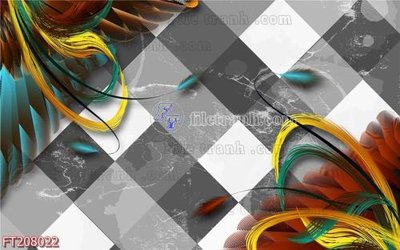 Ảnh mô tả file gốc in mica File in tranh tường 3D FT208022