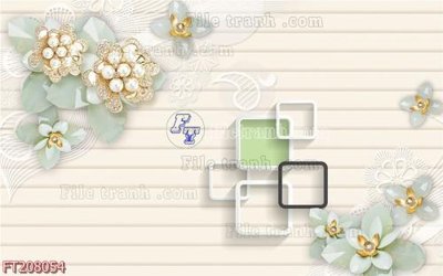 File PSD File in tranh tường 3D FT208054 (gốc) cho designer