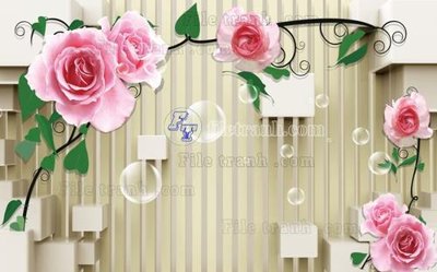 File tranh ảnh gốc File in tranh tường 3D FT208058 dùng cho in khổ lớn