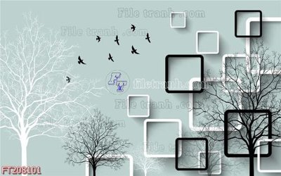 File gốc File in tranh tường 3D FT208101 (cho in ấn) từ Filetranh.com