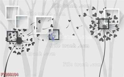 File ảnh File in tranh tường 3D FT208104 (gốc) trang trí khách sạn