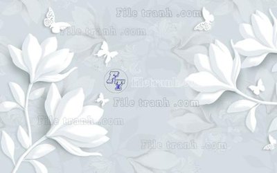 File in mica File in tranh tường 3D FT208112 (bản gốc) làm vách ngăn